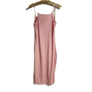 Marie‎ Sixtine Women Small Red White Striped Bodcon Midi Dress